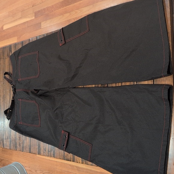 Killstar Night Species Bondage Wide Leg Cargo Pants - Picture 2 of 11